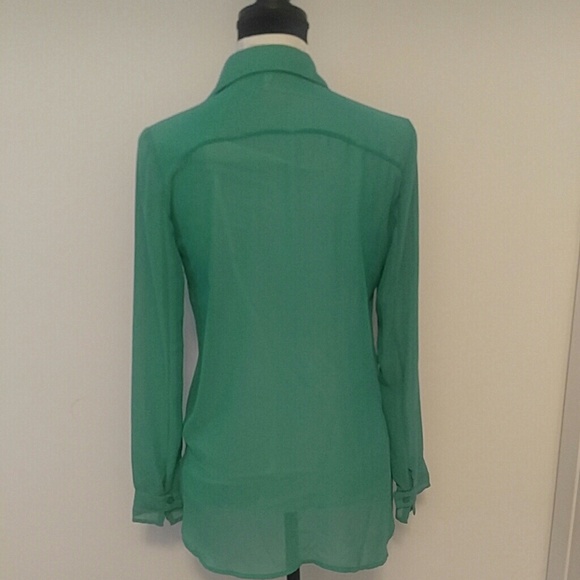 BCBGeneration Emma Sheer Chiffon Blouse - Picture 3 of 6